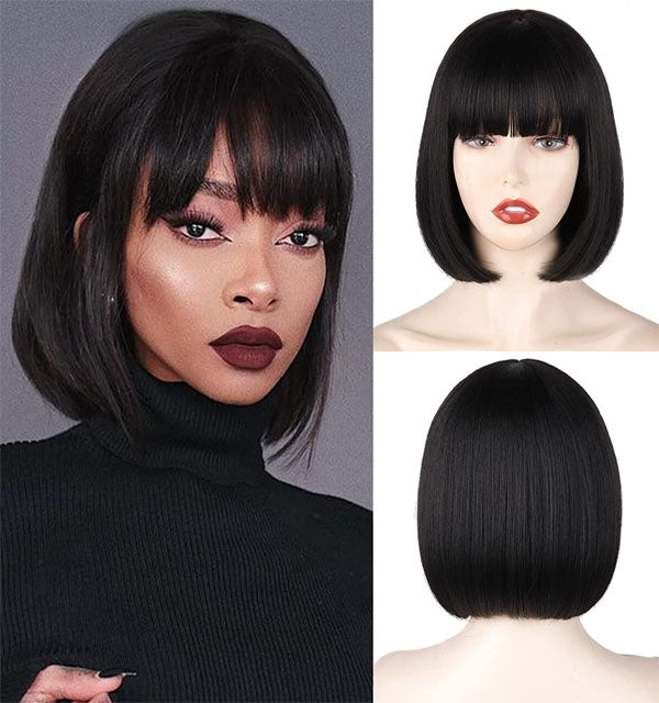 Straight 100% Human Hair Wig 13x4 Full Frontal Lace Wigs (Transparent) for Women